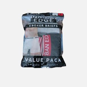 Urban Edge Boys Size Small 8/10 Multi-Color 6 Pack Breathable Boxer Briefs